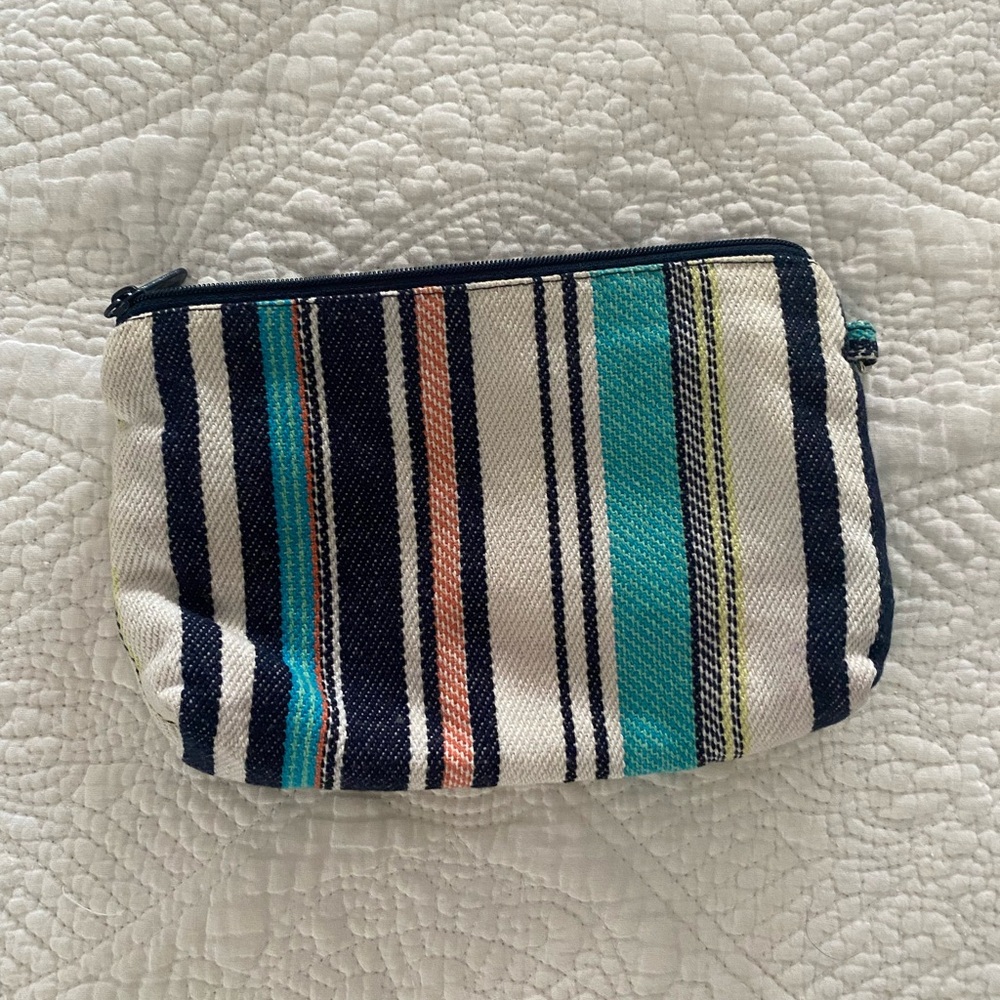 Thirty One Striped Mini Pouch
